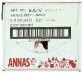 Annas Thins Cookie Peppermint