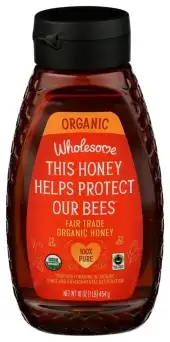 Wholesome Honey Frtrd Sqz Bttl Organic