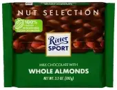 Ritter Sport Mlk Chocolate Whl Almond Bar