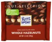 Ritter Sport Mlk Chocolate Whl Hzlnut Bar