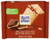 Ritter Sport Mlk Chocolate Bttr Biscuit Bar
