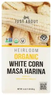 Just About Foods Masa Harina Wht Corn Organic