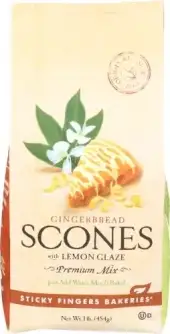 Sticky Fingers Mix Scone Gngrbrd Lmn Glz