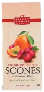 Sticky Fingers Mix Scone Cranbrry Orange