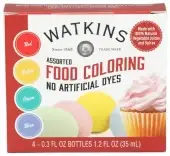 Watkins Food Coloring Assrtd 4Pk