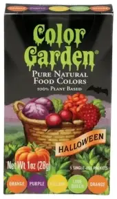 Color Garden Color Food Ntrl Halloween 5Pc