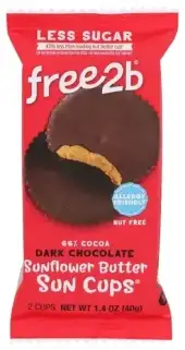 Free2B Foods Choc Cup Drk 2Pc