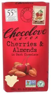 Chocolove Choc Bar Drk Chry & Alm