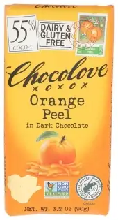 Chocolove Choc Bar Drk Orange Peel