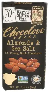Chocolove Bar Choc Drk Almnt Ssalt