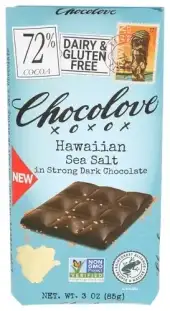 Chocolove Bar Drk Choc Hawaiian Sslt