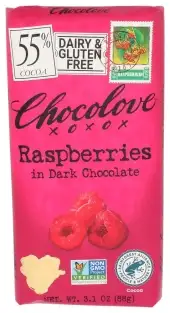 Chocolove Choc Bar Drk Raspbry