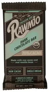 Rawmio Bar Choc Dk Vanbn 70Pcnt