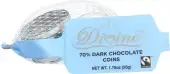 Divine Chocolate Choc Coin Drk Blue Slvr