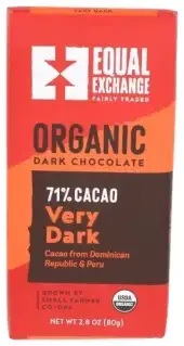 Equal Exchange Choc Bar Very Dk Organic