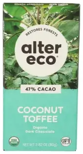 Alter Eco Choc Drk Ccnut Tffee Organic