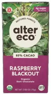 Alter Eco Choc Bar 85Cco Rspbr Organic