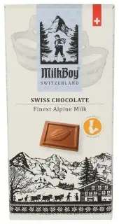 Milkboy Swiss Chocolates Bar Choc Alpine Milk