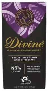 Divine Chocolate Choc Bar Dark 85