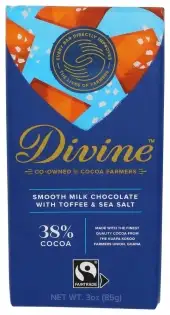 Divine Chocolate Choc Bar Mlk Tffee S Slt