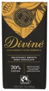 Divine Chocolate Choc Bar Dark 70