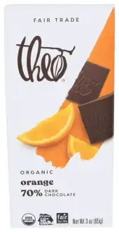 Theo Chocolate Choc Bar Drk Oran Organic