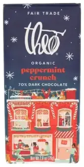 Theo Chocolate Bar Dk Choc Pprmint Crunc