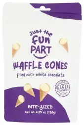 Just The Fun Part Cones Mini Waffl Whte Chc