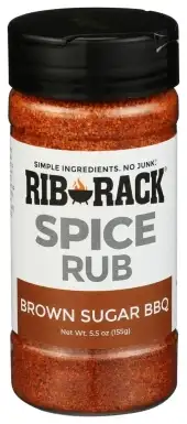 Rib Rack Spice Rub Brwn Sugar Bbq