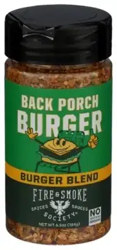 Fire And Smoke Rub Back Porch Burger
