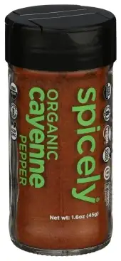 Spicely Organics Spice Pepper Cayenne Jar