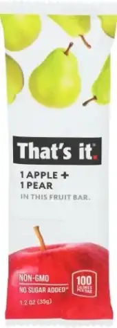 Thats It Bar Fruit Apple Pear