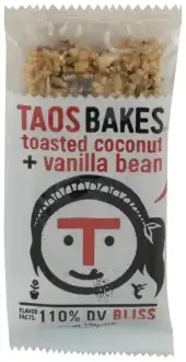 Taos Bakes Bar Tstd Ccnt Vanla Bean