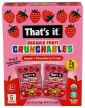 Thats It Bar Crnch Aple Strawberry 6Ct