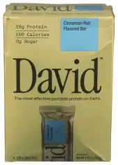 David Protein Bar Protin Cinnamonmn Roll 4Pk