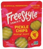 Freestyle Snacks Pickle Chips Kickin Pcks