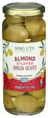 Sprouts Olives Green Stffd Almonds