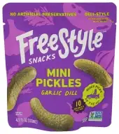 Freestyle Snacks Pickles Dill Garlic Mini