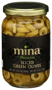 Mina Olives Green Sliced