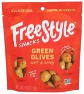 Freestyle Snacks Olives Green Hot Spicy