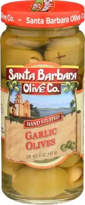 Santa Barbara Olive Stfd Garlic Jar