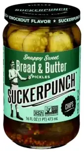 Suckerpunch Pickle Chips Bread Btter