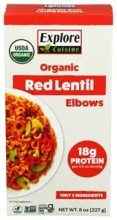 Explore Cuisine Pasta Elbow Rd Lentl Organic