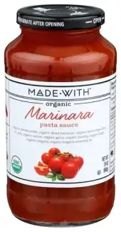 Made With Sauce Pasta Marinara Organic