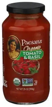 Paesana Sauce Tmo & Basil Organic