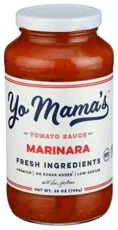 Yo Mamas Foods Sauce Pasta Marinara