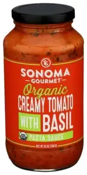 Sonoma Gourmet Sauce Crmy Tmato Basl Organic