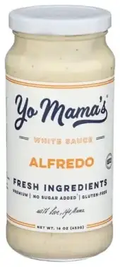 Yo Mamas Foods Sauce Classic Alfredo
