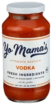Yo Mamas Foods Sauce Pasta Vodka Tomato