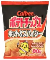 Calbee Chips Potato Hot N Spicy